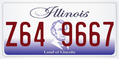 IL license plate Z649667