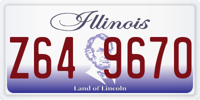 IL license plate Z649670