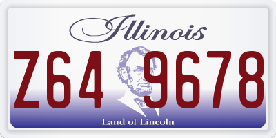 IL license plate Z649678