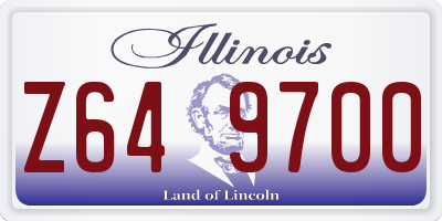 IL license plate Z649700
