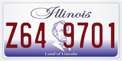 IL license plate Z649701