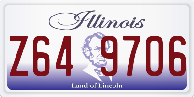 IL license plate Z649706