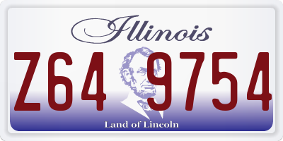 IL license plate Z649754