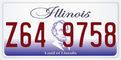 IL license plate Z649758