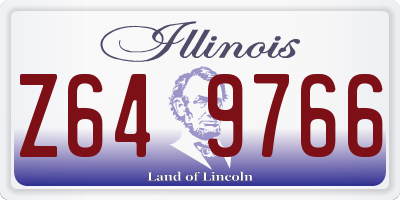 IL license plate Z649766