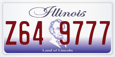 IL license plate Z649777