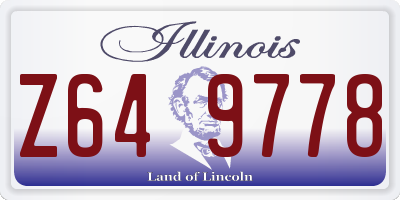 IL license plate Z649778