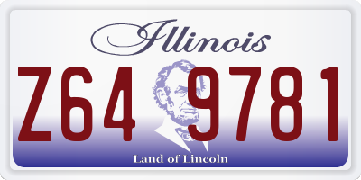 IL license plate Z649781