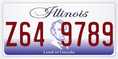 IL license plate Z649789