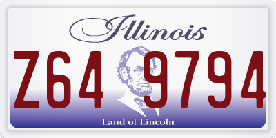IL license plate Z649794