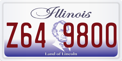 IL license plate Z649800