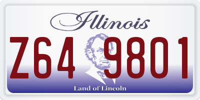 IL license plate Z649801