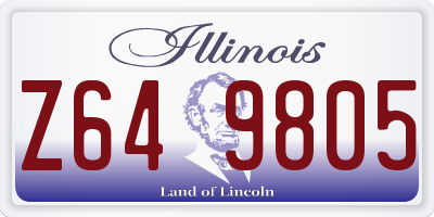 IL license plate Z649805