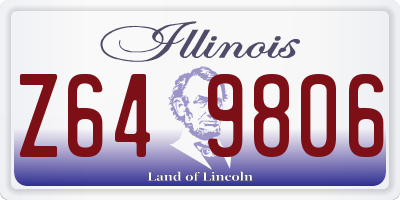 IL license plate Z649806