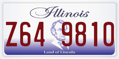IL license plate Z649810