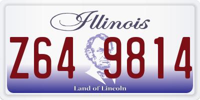 IL license plate Z649814