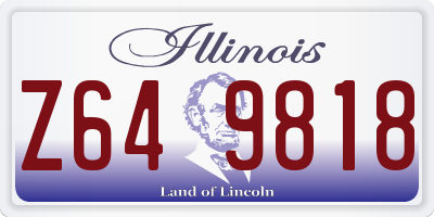IL license plate Z649818