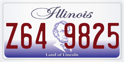 IL license plate Z649825