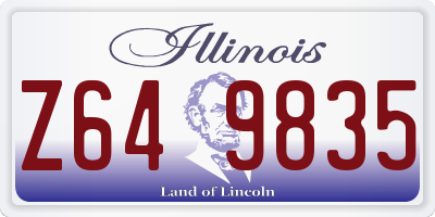 IL license plate Z649835