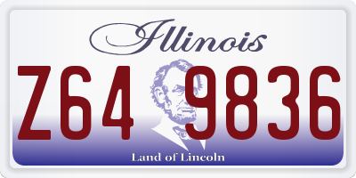 IL license plate Z649836
