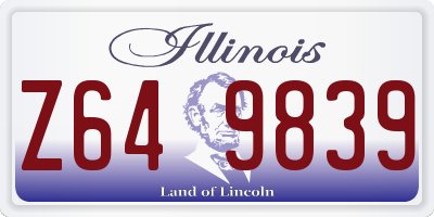 IL license plate Z649839