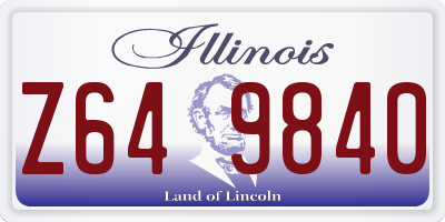 IL license plate Z649840