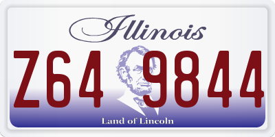 IL license plate Z649844