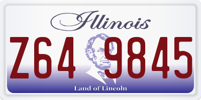 IL license plate Z649845