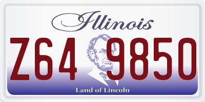 IL license plate Z649850