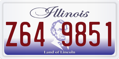 IL license plate Z649851