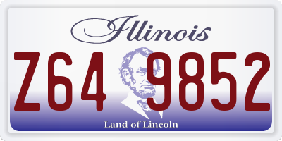 IL license plate Z649852