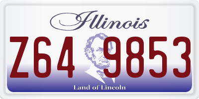 IL license plate Z649853