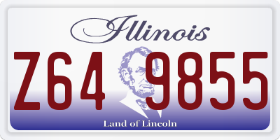 IL license plate Z649855