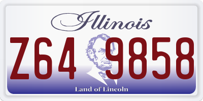 IL license plate Z649858