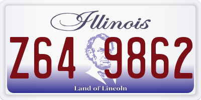 IL license plate Z649862