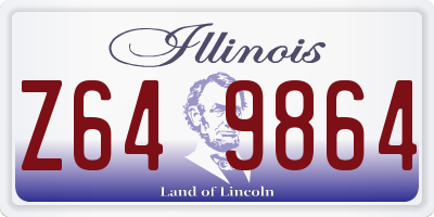 IL license plate Z649864