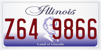 IL license plate Z649866