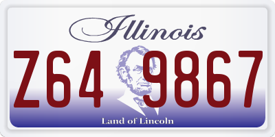 IL license plate Z649867