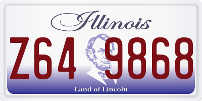 IL license plate Z649868