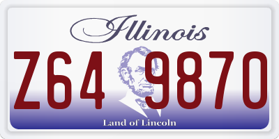 IL license plate Z649870