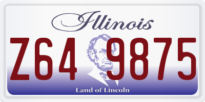 IL license plate Z649875
