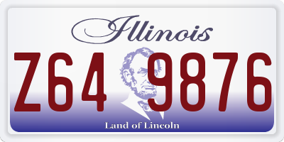 IL license plate Z649876