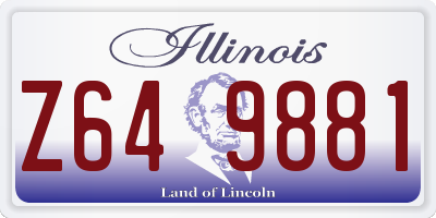 IL license plate Z649881