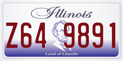IL license plate Z649891