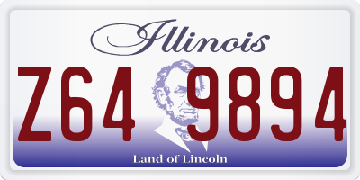 IL license plate Z649894