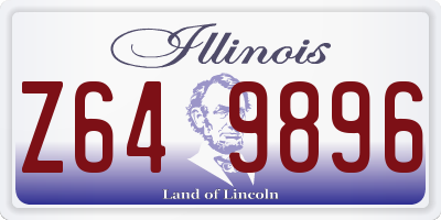 IL license plate Z649896