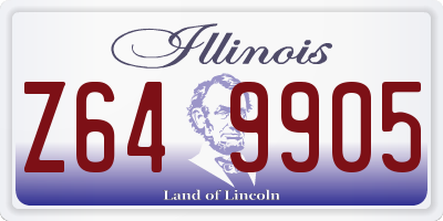 IL license plate Z649905