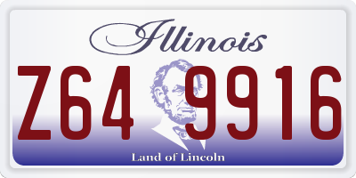 IL license plate Z649916