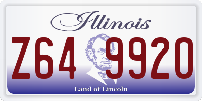 IL license plate Z649920
