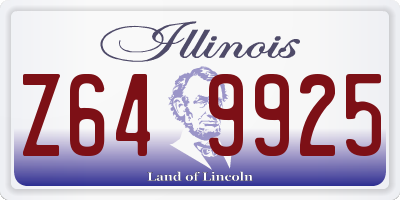 IL license plate Z649925
